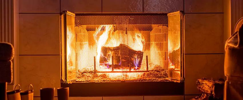 Mendota Hearth Landscape Fireplace Installation in Camp Springs, Maryland